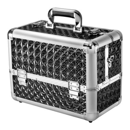 Barska Barska BF11984 Chri Bliss Cosmetic Case CC-200, Aluminum, Black, 15"L x 12"W x 9"H BF11984